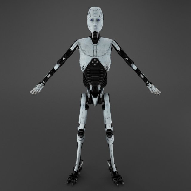 robot Modello 3D .c4d .max .obj .3ds .fbx .stl .blend 