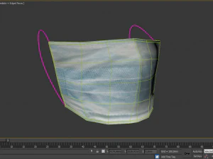 surgical face mask 3D Model
