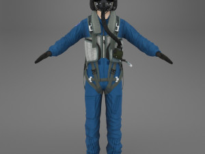 military pilot 3D Model