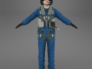 military pilot 3D Model