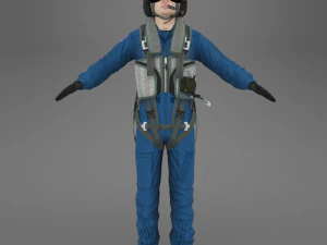 military pilot 3D Model