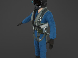 military pilot 3D Model