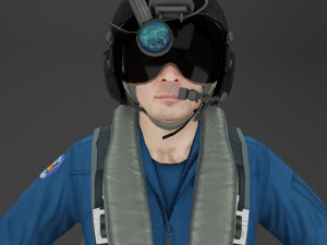 military pilot 3D Model