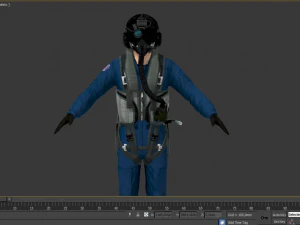 military pilot 3D Model