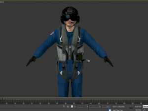 military pilot 3D Model
