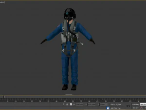military pilot 3D Model