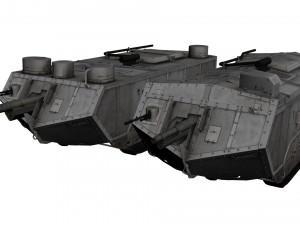 saint-chamond tank 3D Модель