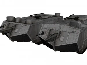 танк Сен-Шамон 3D Модель