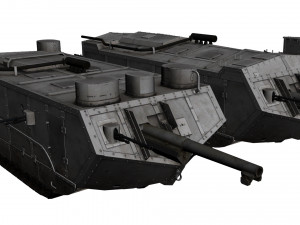 saint-chamond tank 3D Model