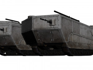 saint-chamond tank 3D Model