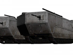 saint-chamond tank 3D Model