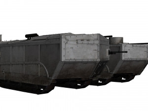 saint-chamond tank 3D Model