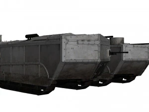 saint-chamond tank 3D Model