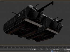 saint-chamond tank 3D Model