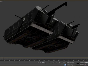 saint-chamond tank 3D Model