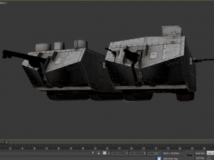 saint-chamond tank 3D Model