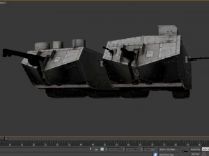 saint-chamond tank 3D Model