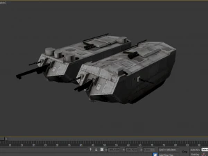 saint-chamond tank 3D Model