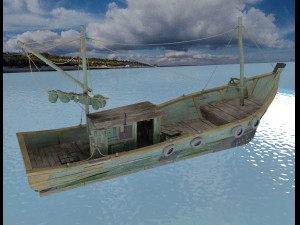 fishing boat 3D-Modell