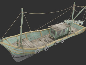 fishing boat 3D-Modell