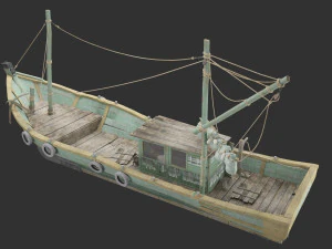 fishing boat 3D Model