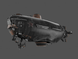 unmanned submarine 3D 模型