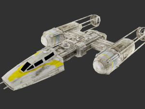 star wars x wing 2 starfighter 3D Model