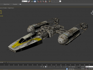 star wars x wing 2 starfighter Model 3D