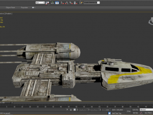 star wars x wing 2 starfighter Model 3D