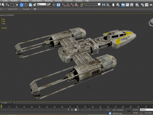star wars x wing 2 starfighter Model 3D