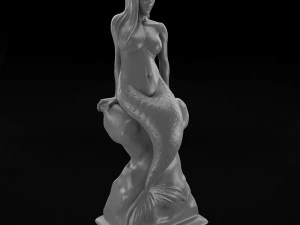 nude mermaid 3D Print Model