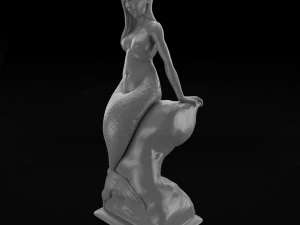 nude mermaid 3D Print Model