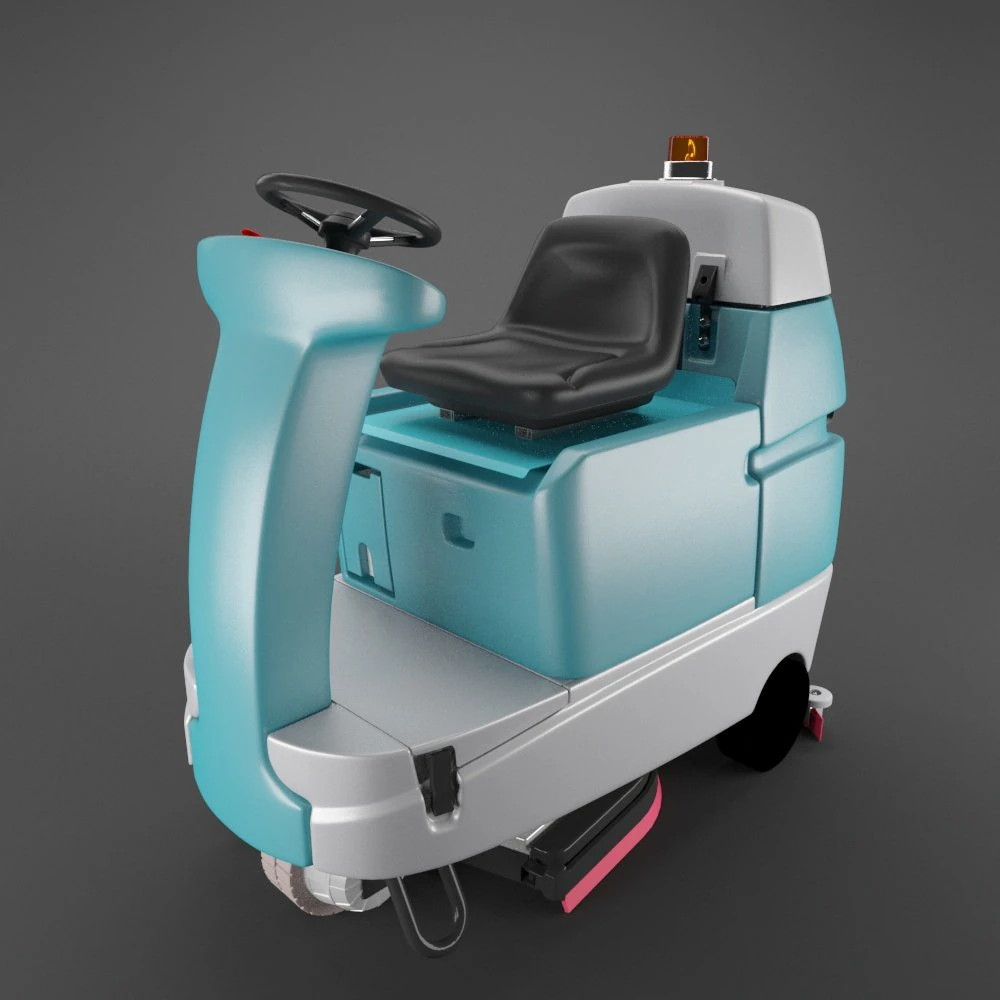 ride on scrubber dryer 3D Model .c4d .max .obj .3ds .fbx .stl .blend