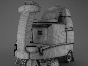 ride on scrubber dryer 3D Model