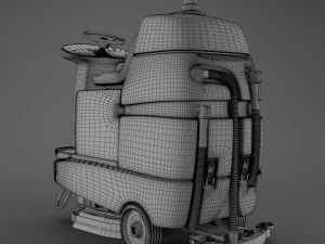 ride on scrubber dryer 3D Model