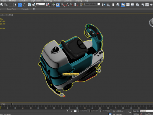ride on scrubber dryer 3D Модель