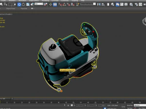 ride on scrubber dryer 3D Model