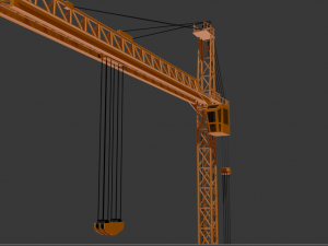 tower crane 3D Model