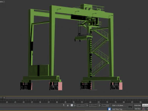 gantry container crane 3D Model