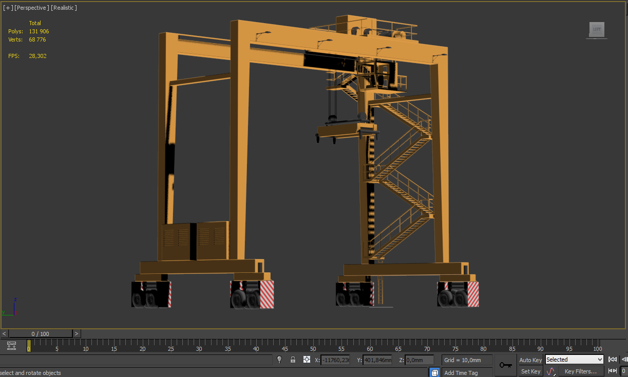 Gantry Container Crane 3d Model In Shipping Containers 3dexport