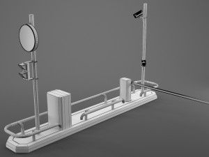 traffic barrier gate 3D Модель