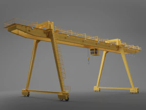 gru a portale Modello 3D