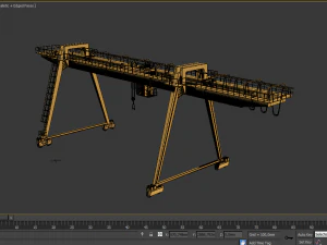 gantry crane 3D Model