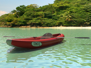 boat canoe kayak 3D Model