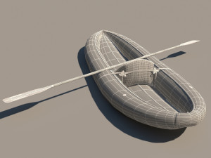 boat canoe kayak 3D Model