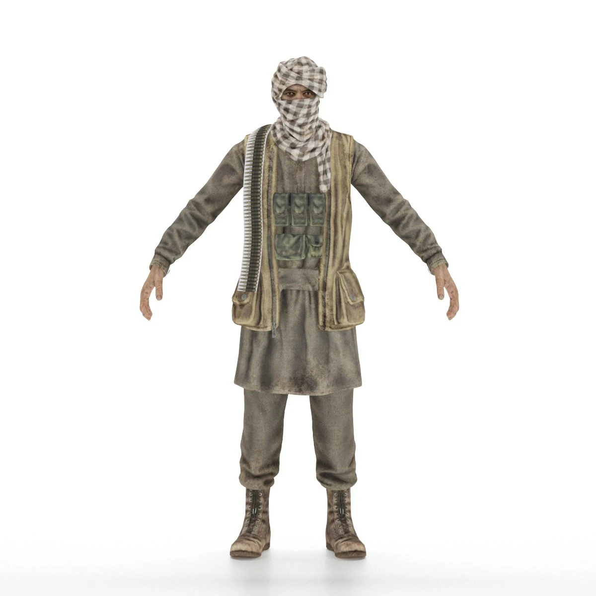 terroristische hassan 3D Model .c4d .max .obj .3ds .fbx .stl .blend 