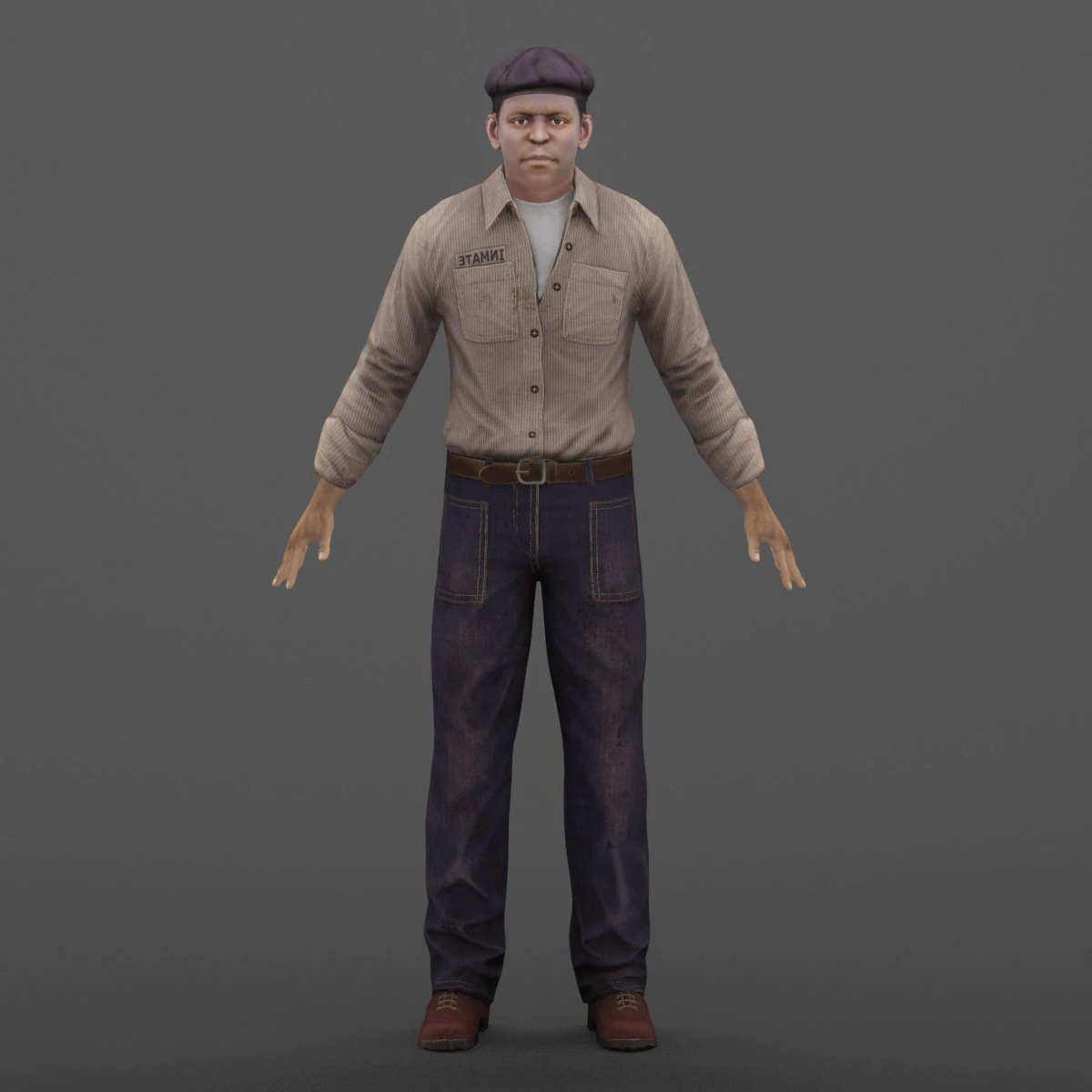 prisoner 3D Model .c4d .max .obj .3ds .fbx .stl .blend 