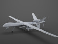 mq-9 reaper military aircraft drone air vehicle 3D-Modell