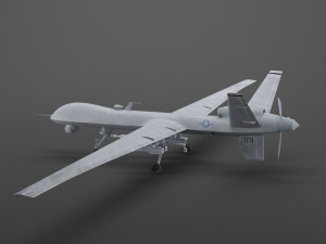 mq-9 reaper military aircraft drone air vehicle 3D Model
