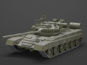 t-80 주력전차 3D 모델